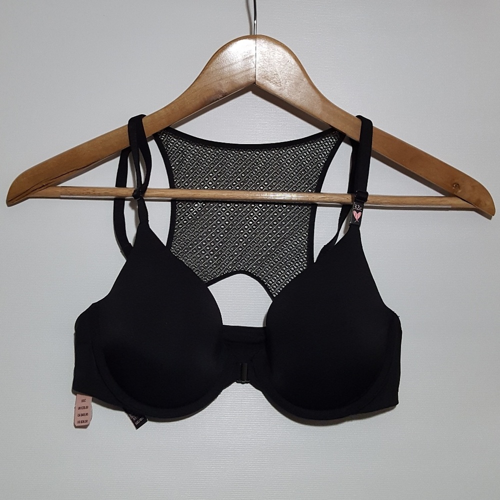 Victoria's Secret NEW Black Net Bra 32C / C70